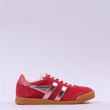 Gola Elan Glitz Retro Gumsole Trainer - Red Pink